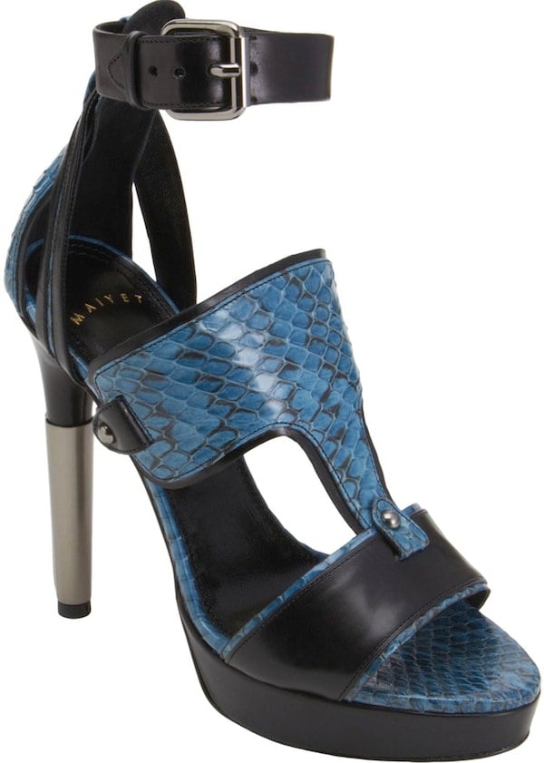 Maiyet Snakeskin Half-T Sandal