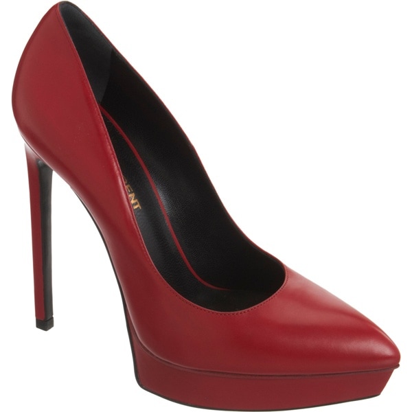 Saint Laurent "Janis" Pumps in Red