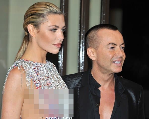 Abbey Clancy and Welsh fashion designer Julien MacDonald