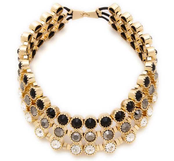 Adia Kibur Circle Stone Collar Necklace