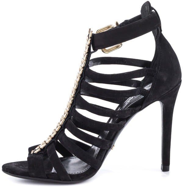 Blandina - Nobuck Black Schutz Heels