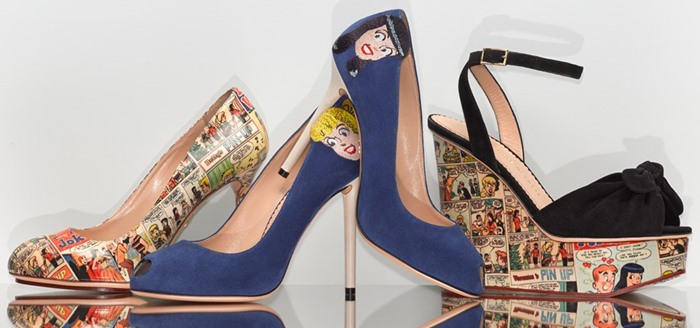 Charlotte Olympia shoes inspired by the famous American Archie comic book series