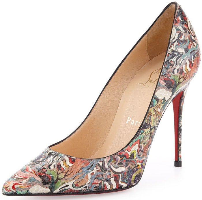 Christian Louboutin Multicolor Decollete Python Pumps