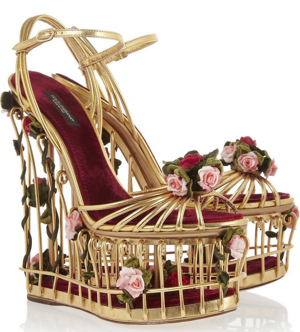 Dolce and Gabbana Cage Sandals 