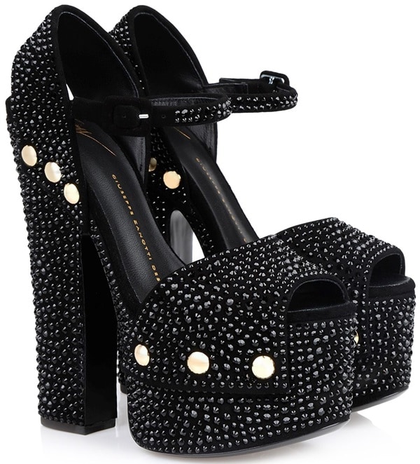 Giuseppe Zanotti Wedge Sandals Glitter