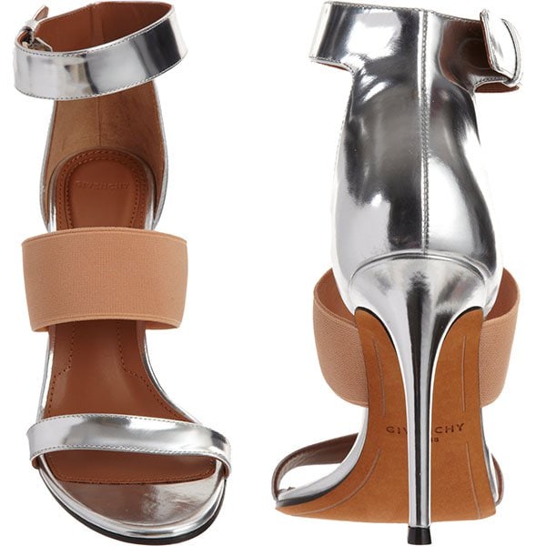 Givenchy Banded Metallic Sandals