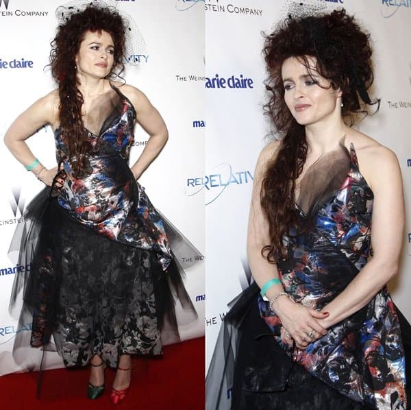 Helena Bonham Carter at Weinstein Company's Golden Globe Awards after-party in Los Angeles on January 16, 2011