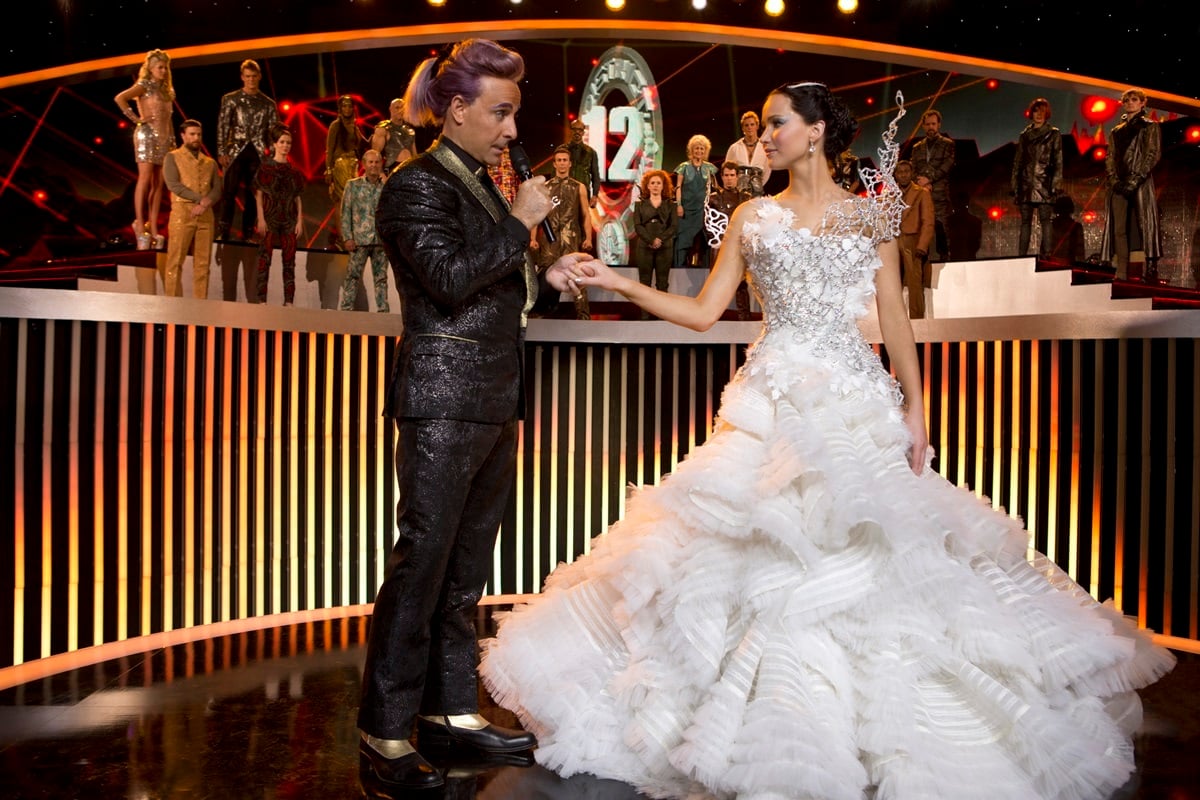 The Tex Saverio wedding dress that Jennifer Lawrence wore in The Hunger Games: Catching Fire was a stunning and elaborate gown