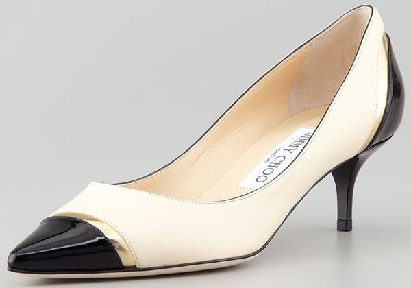 Jimmy Choo "Leap" Cap-Toe Pumps (2 inches)