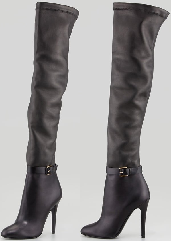 Jimmy Choo 'Tamba' Stretch-Leather Over-The-Knee Boots