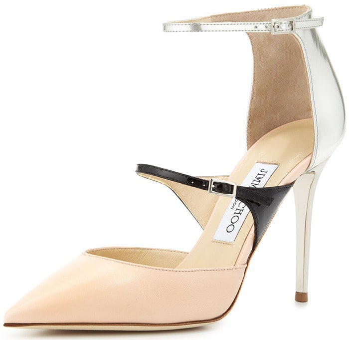 Jimmy Choo "Typhoon" Pumps in Pink/Black/Silver