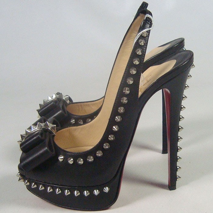 Kim Kardashian's Christian Louboutin spiked slingbacks