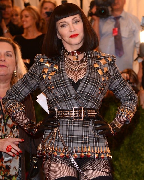 Madonna at the "Punk: Chaos to Couture" Costume Institute Gala at The Metropolitan Museum of Art in New York City on May 7, 2013