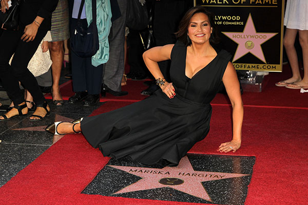 Actress Mariska Hargitay attends the ceremony honoring her with a Star on The Hollywood Walk of Fame