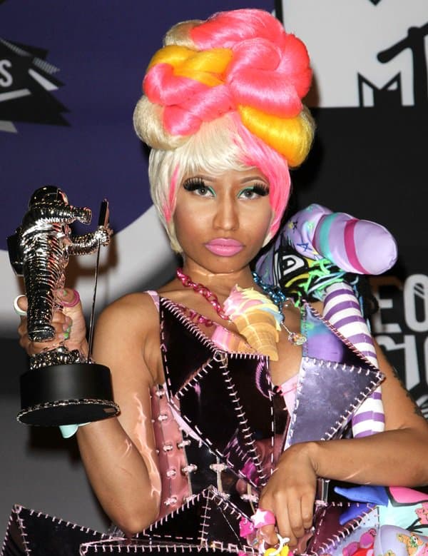 Nicki Minaj at the 2011 MTV Video Music Awards held at LA Live in Los Angeles on August 28, 2011