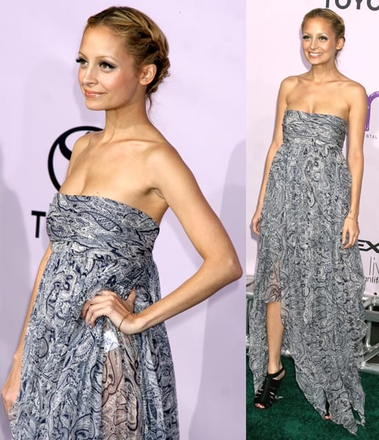 Nicole Richie wears a maxi dress at the 18th Annual Environmental Media Awards