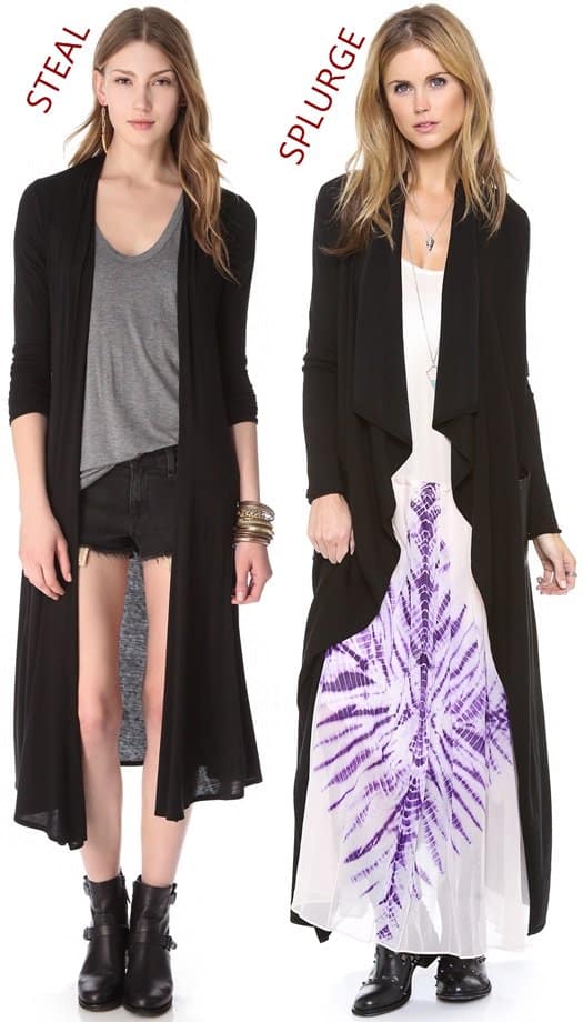 Riller & Found Norma Extra Long Cardigan and Ramy Brook Ashton Cardigan