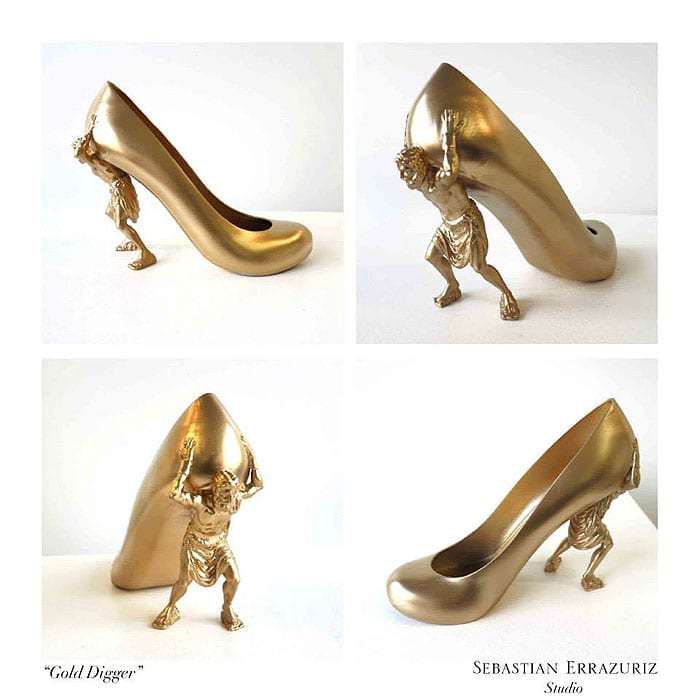 Gold Digger shoes inspired by a girl named Alison