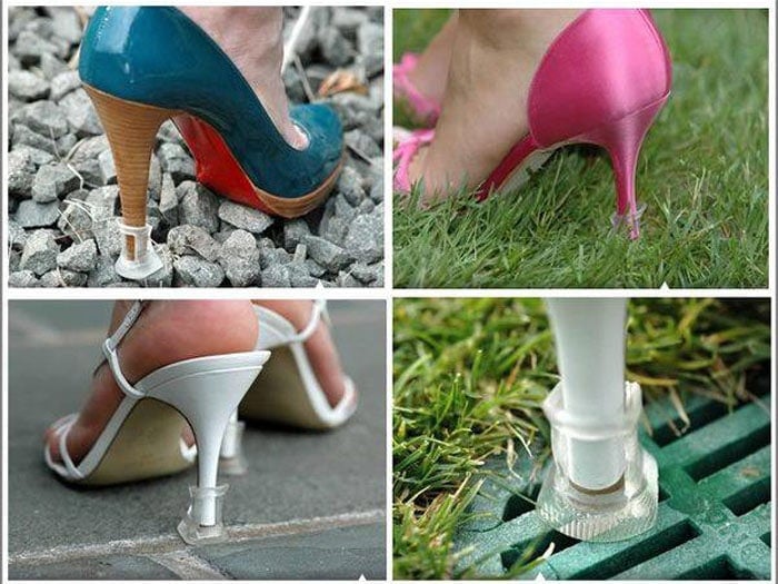 The Solemates heel protectors prevent heels from damage and make your life easier if you like wearing stilettos