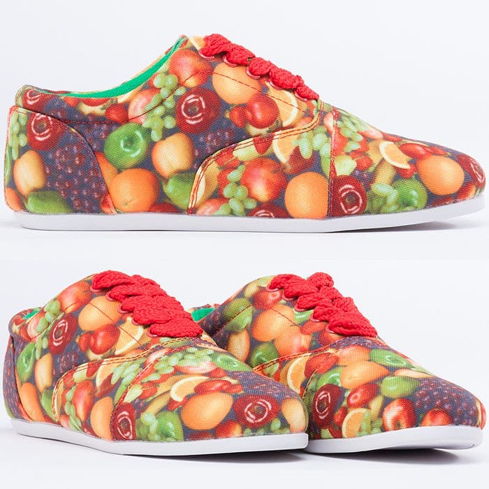 Study "Drop" Fruit Print Sneakers