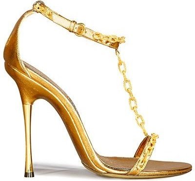 Tom Ford Gold Chain Sandals