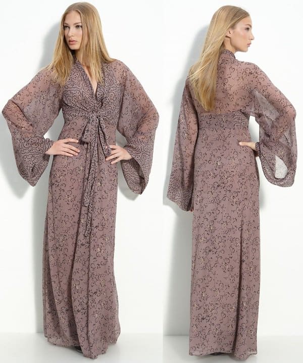 Winter Kate Silk Maxi Dress