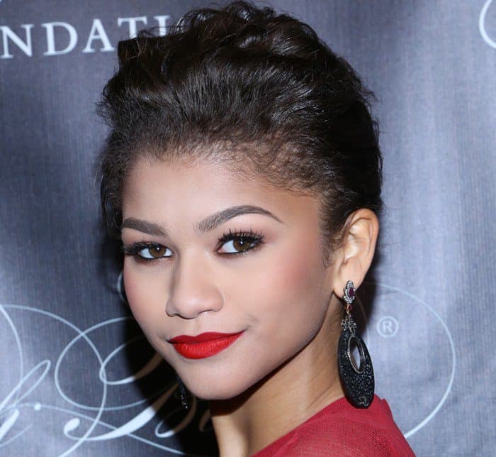 Zendaya rocking huge Danielle Queller earrings