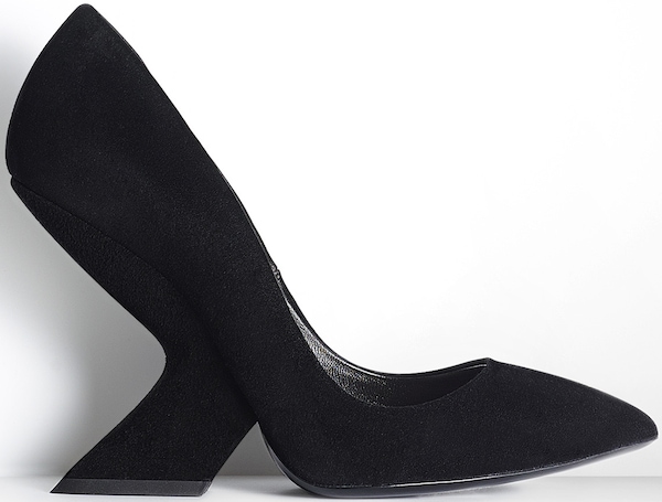 Christian Dior Black Suede and Calfskin Pump