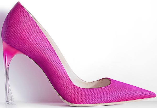 Christian Dior Pointed Pump in Shocking Fluorescent Pink