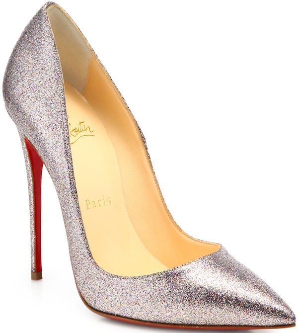 Christian Louboutin So Kate Glitter Pumps