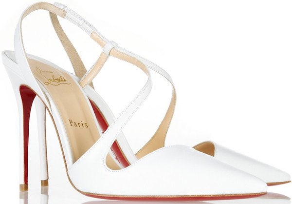 Christian Louboutin "June" Pumps in White