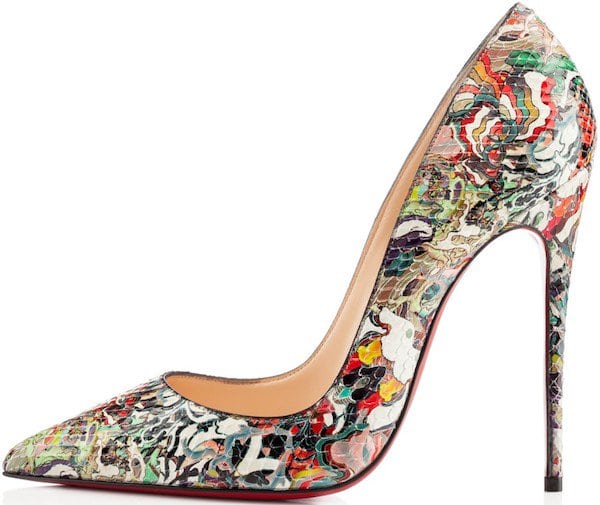 Christian Louboutin "So Kate" Decollete Python Pump