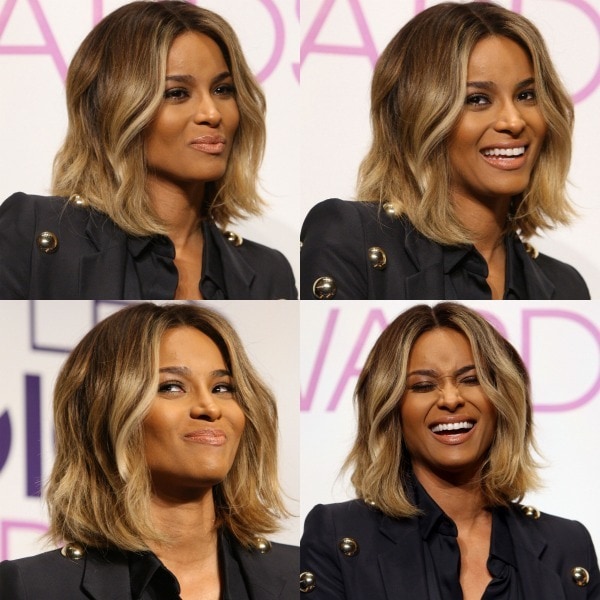 Ciara celebrating her nomination for Favorite R&B Artist at the 40th Annual People's Choice Awards Nominations Press Conference