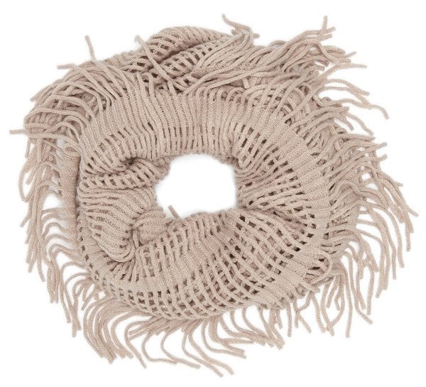 David & Young - Open Weave Infinity Scarf 