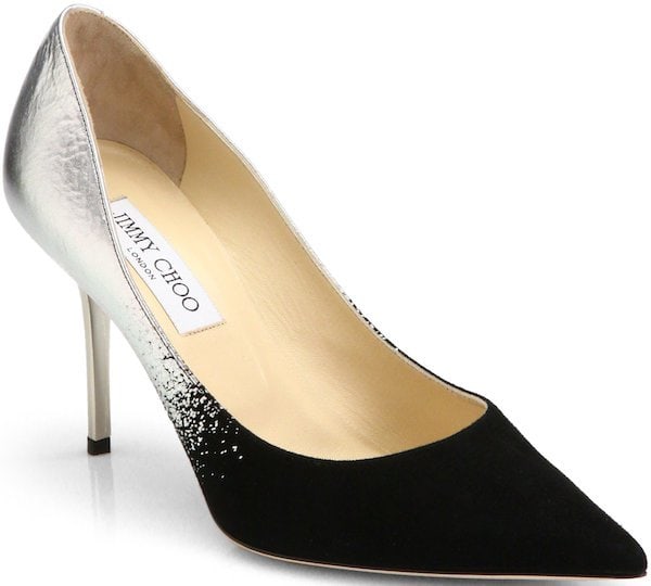 Jimmy Choo "Agnes" Degrade Pump in Black