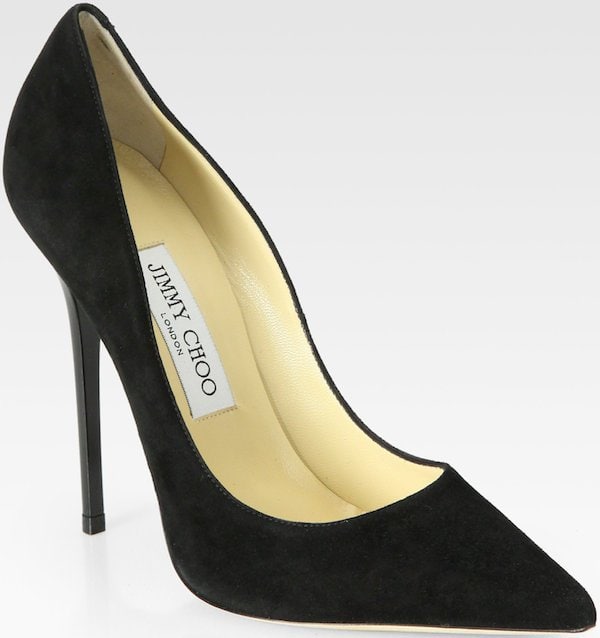 Jimmy Choo "Anouk" Pump in Black Suede