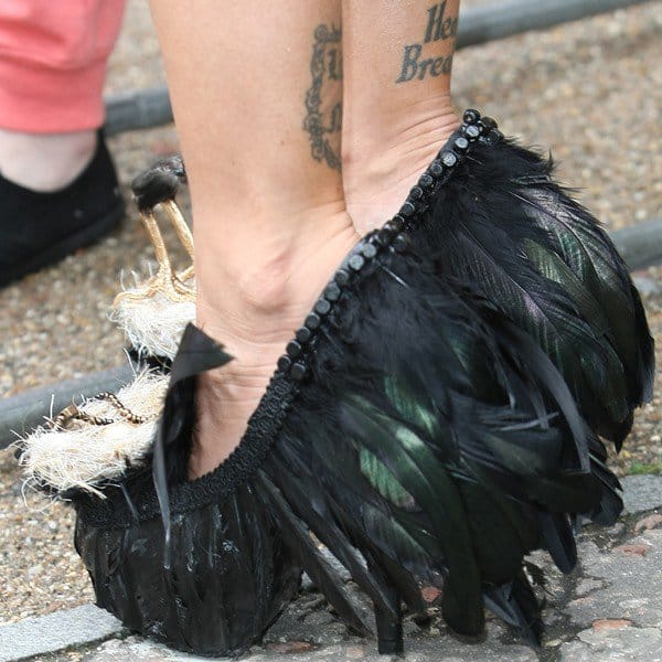 Jodie Marsh's shoes were created specifically for the British star