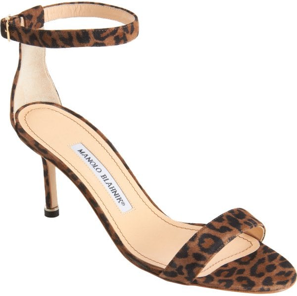 Manolo Blahnik "Chaos" Sandal in Leopard