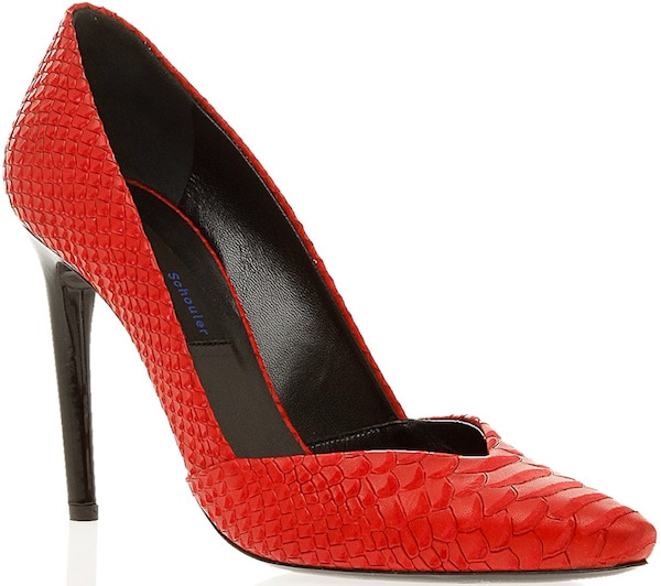 Proenza Schouler Python-Embossed Pumps