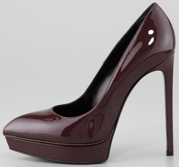 saint laurent janis patent pumps