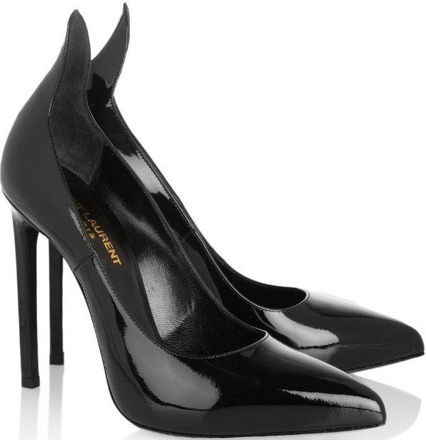 Saint Laurent "Paris Thorn" Pumps in Black