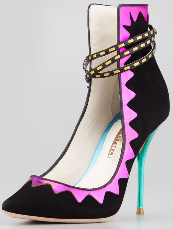 Sophia Webster Roka Holographic High Back Pumps