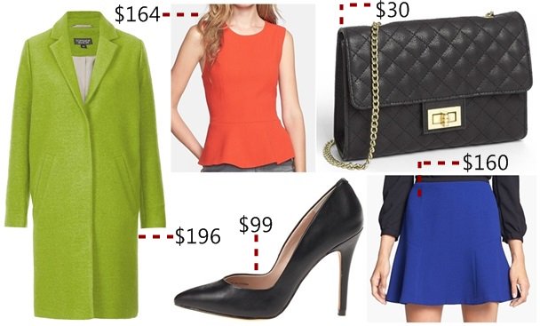 Wear your pumps with bold and bright colors