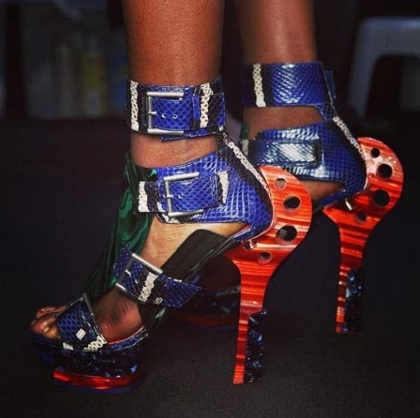 Alexander McQueen's creative Spring 2014 sandals