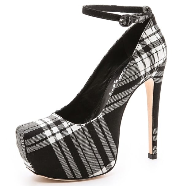 Alice + Olivia 'Lolita' Plaid Platform Pumps