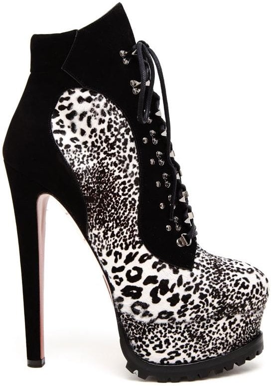 Azzedine Alaïa Pony-Skin Hiking Boots