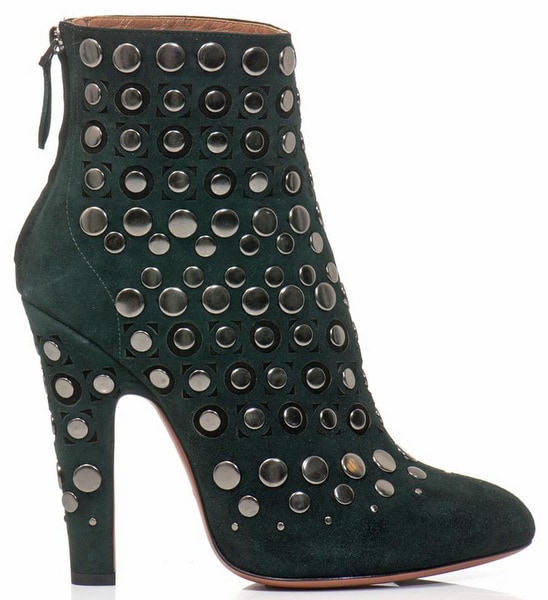 Azzedine Alaïa Studded Suede Ankle Boots