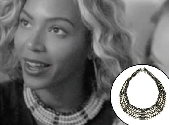 Beyonce wears the Sierra collar necklace by Auden in her "Heaven" video