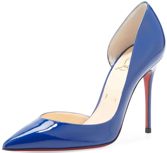 Christian Louboutin "Iriza" d'Orsay Pumps in Neptune Blue