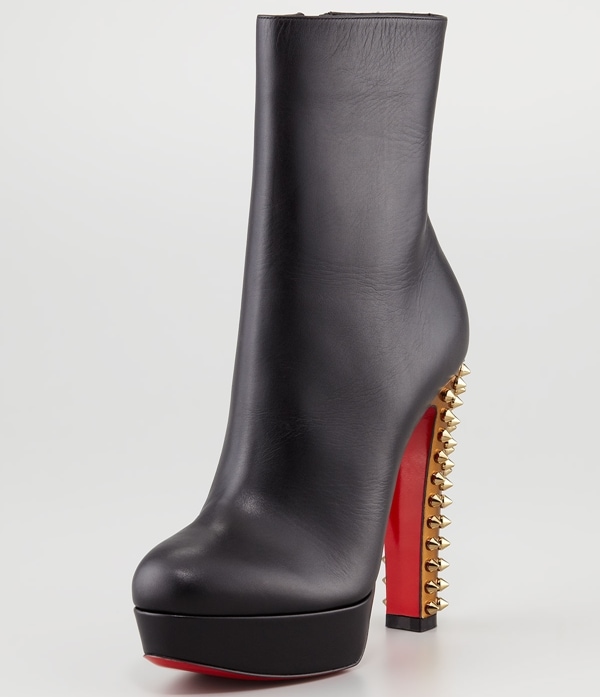 Christian Louboutin Taclou Spiked-Heel Booties